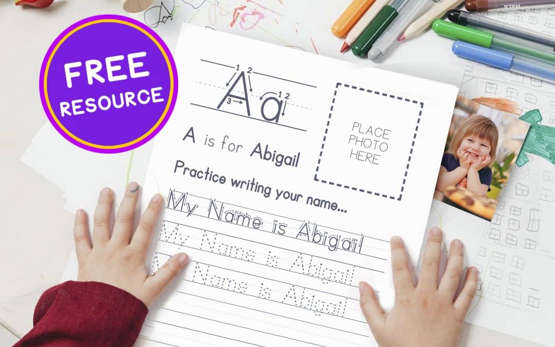 Free Resource for Teaching Handwriting Print - Personalized Generator Tool