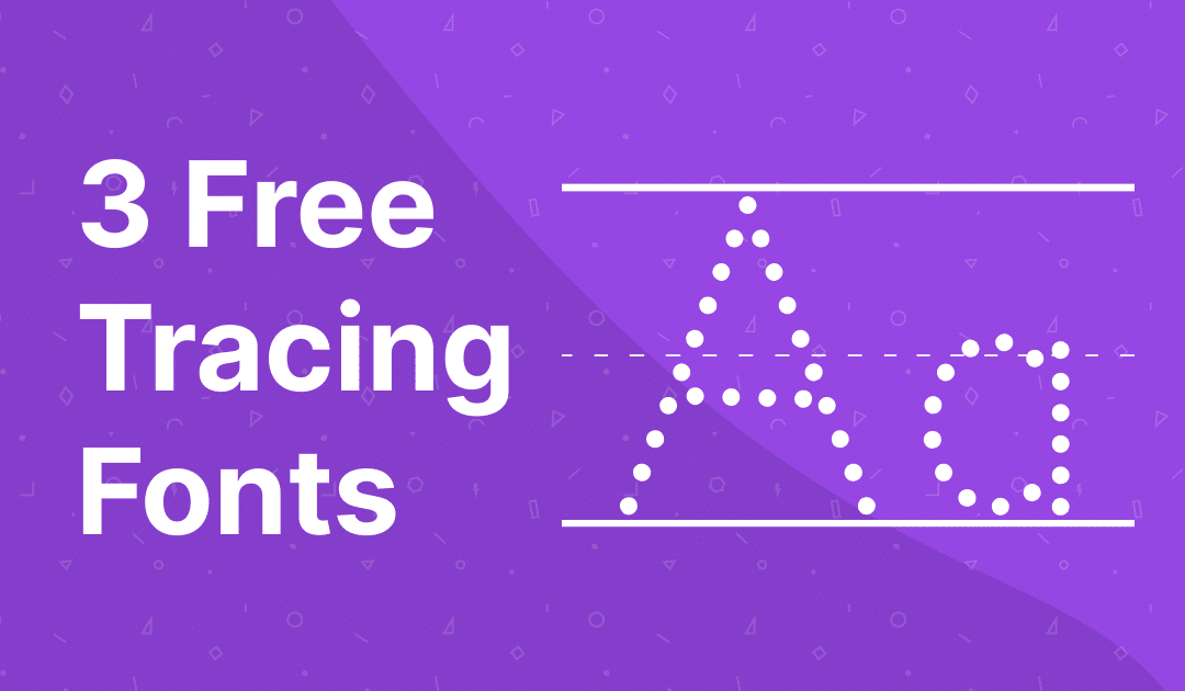 FREE Dotted Letter Font For Tracing 