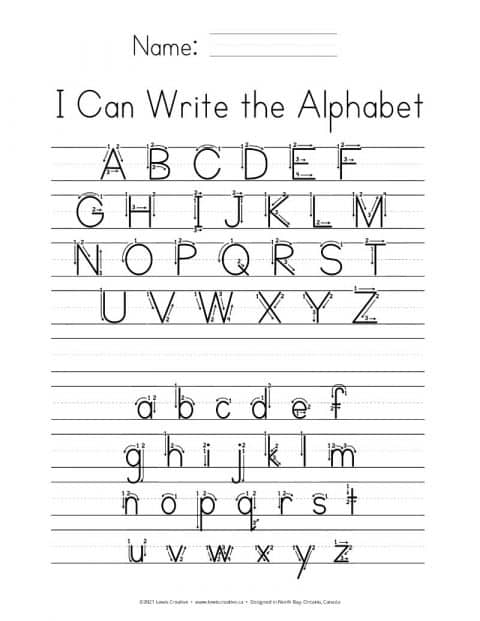 Teach Your Kids to Write the Alphabet - Lewis Creative