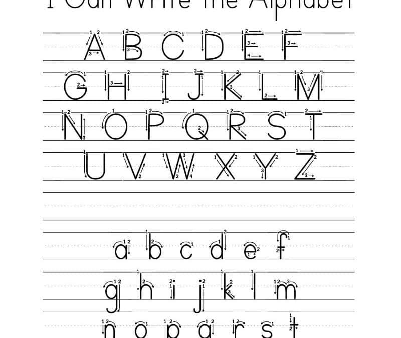 Free Alphabet Tracing Sheets