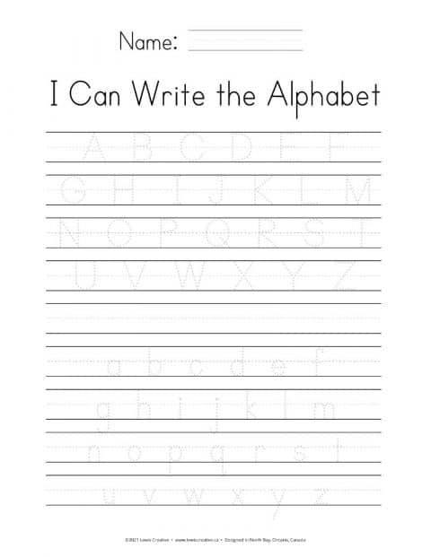 Teach Your Kids to Write the Alphabet - Lewis Creative