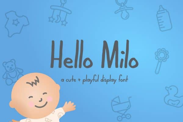 Hello Milo Playful Handwritten Font