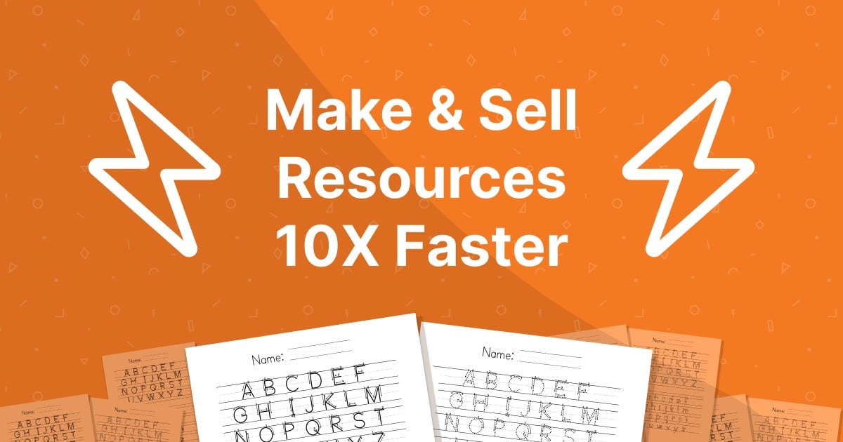 Make & Sell Teaching Resources Faster with Tracing Fonts