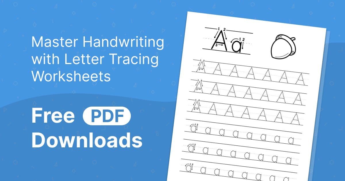 Master Handwriting with Letter Tracing Worksheets
