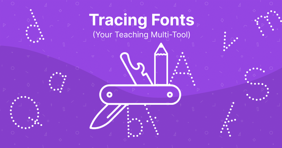 vaTracing Fonts - Your Teaching Tool for creating quick worksheets for the classroom