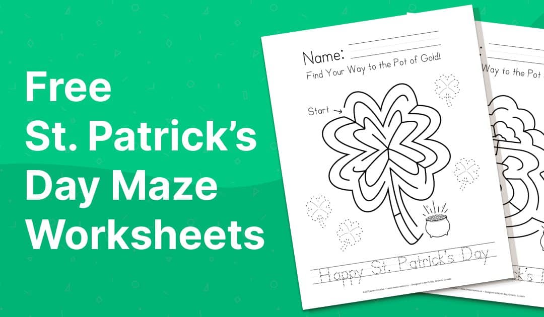 Free St Patrick’s Day Maze Worksheets