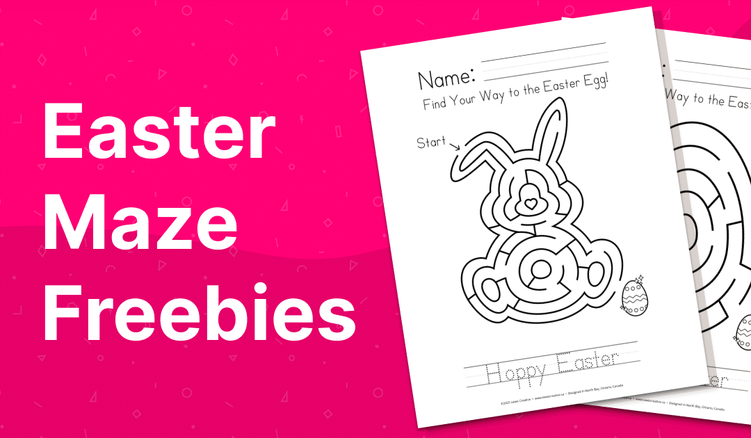 Free Easter Maze Worksheets